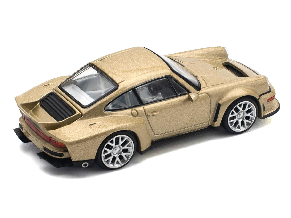 Singer DLS Turbo Gold Metallic 1/64 Diecast Model Car by Pop Race Pop Race