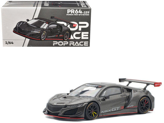 Honda NSX GT3 EVO22 Carbon Edition 1/64 Diecast Model Car by Pop Race Pop Race