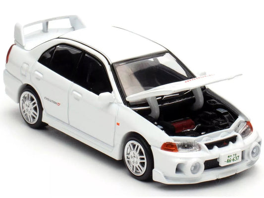 Mitsubishi Lancer Evolution IV RHD (Right Hand Drive) White "Indonesia Diecast Expo 2024 Exclusive" 1/64 Diecast Model Car by Pop Race Pop Race