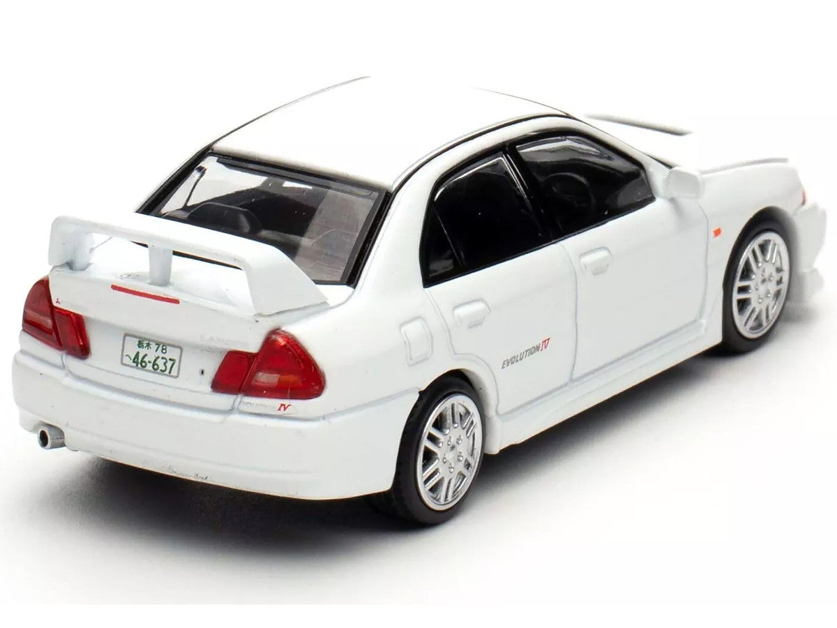 Mitsubishi Lancer Evolution IV RHD (Right Hand Drive) White "Indonesia Diecast Expo 2024 Exclusive" 1/64 Diecast Model Car by Pop Race Pop Race