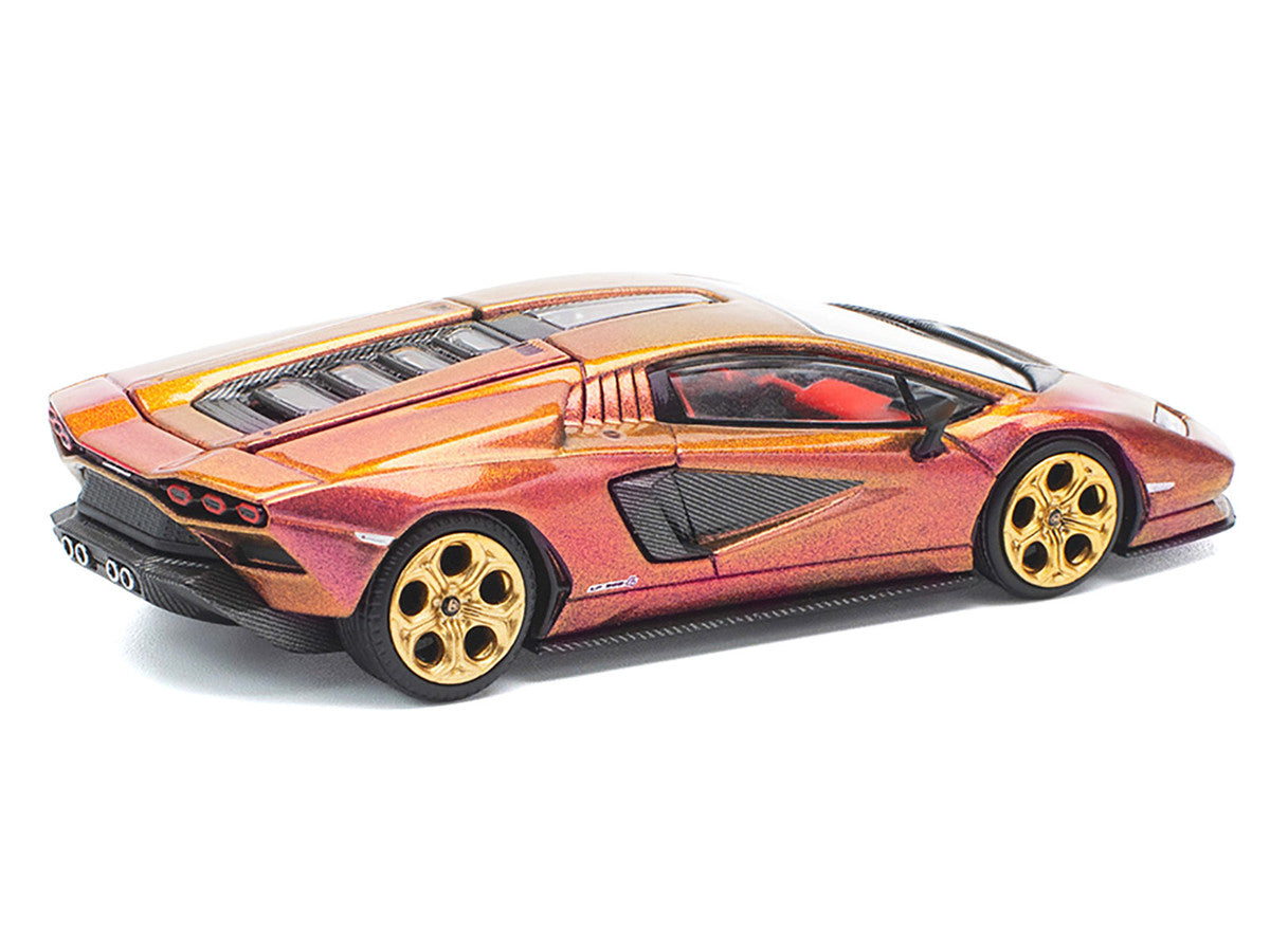 Lamborghini Countach LPI 800-4 Blu Hal Metallic 1/64 Diecast Model Car by Pop Race Pop Race