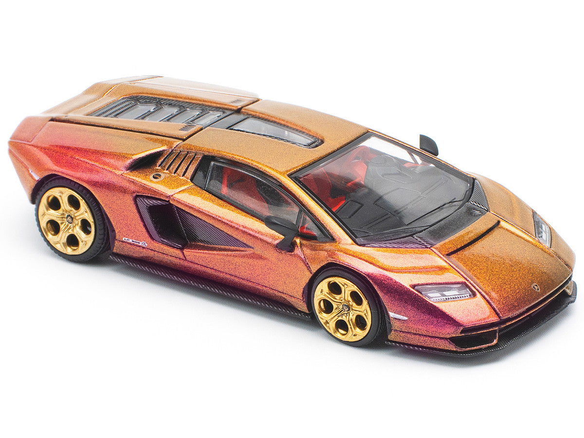 Lamborghini Countach LPI 800-4 Blu Hal Metallic 1/64 Diecast Model Car by Pop Race Pop Race