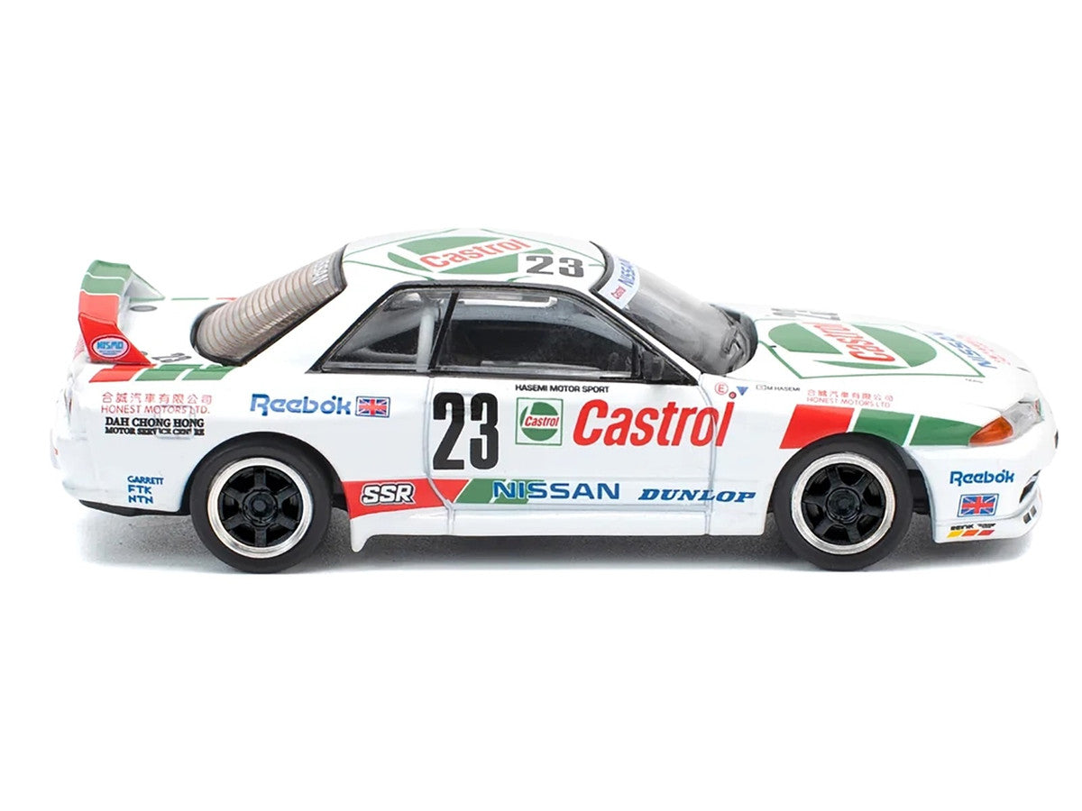 Nissan Skyline GT-R (BNR32) RHD (Right Hand Drive) #23 Winner "Macau Guia Race" (1990) 1/64 Diecast Model Car by Pop Race Pop Race