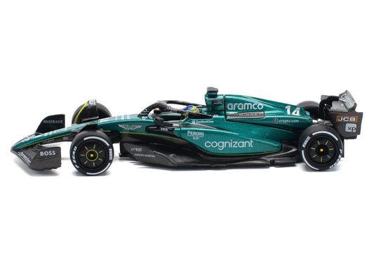 Aston Martin AMR23 #14 Fernando Alonso "Formula One F1 World Championship" (2023) 1/64 Diecast Model Car by Pop Race Pop Race