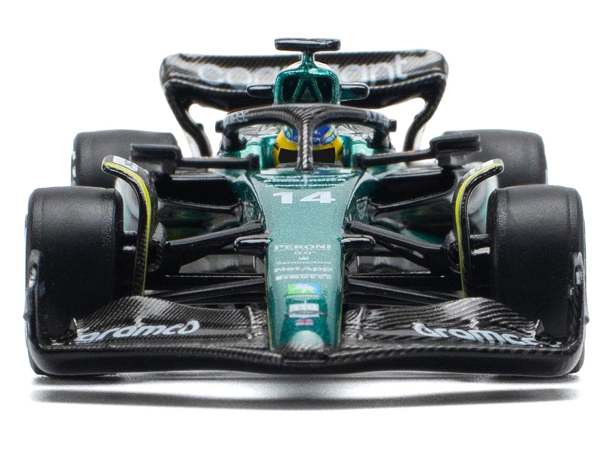 Aston Martin AMR23 #14 Fernando Alonso "Formula One F1 World Championship" (2023) 1/64 Diecast Model Car by Pop Race Pop Race