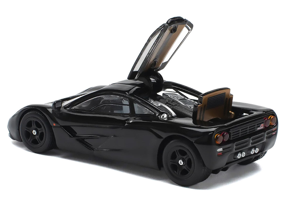 McLaren F1 Jet Black 1/64 Diecast Model Car by Pop Race Pop Race