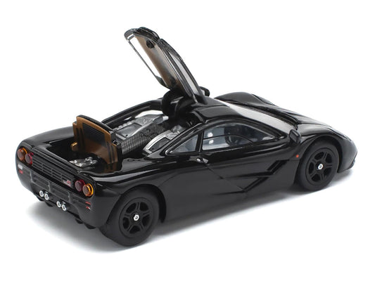 McLaren F1 Jet Black 1/64 Diecast Model Car by Pop Race Pop Race