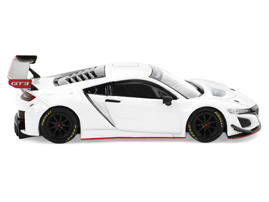 Honda NSX GT3 EVO22 White 1/64 Diecast Model Car by Pop Race Pop Race