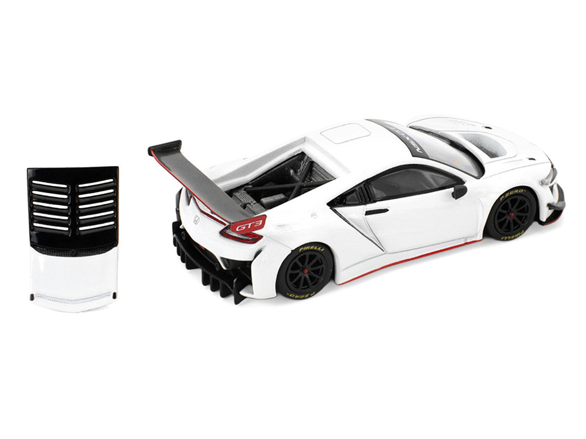 Honda NSX GT3 EVO22 White 1/64 Diecast Model Car by Pop Race Pop Race