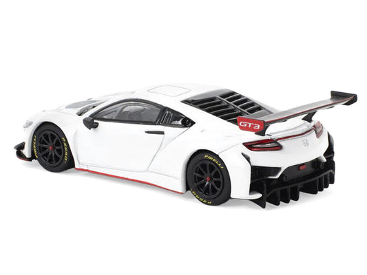 Honda NSX GT3 EVO22 White 1/64 Diecast Model Car by Pop Race Pop Race