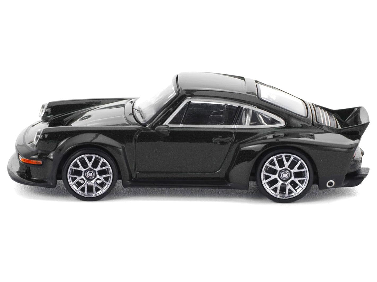 Singer DLS Turbo Black Metallic 1/64 Diecast Model Car by Pop Race Pop Race
