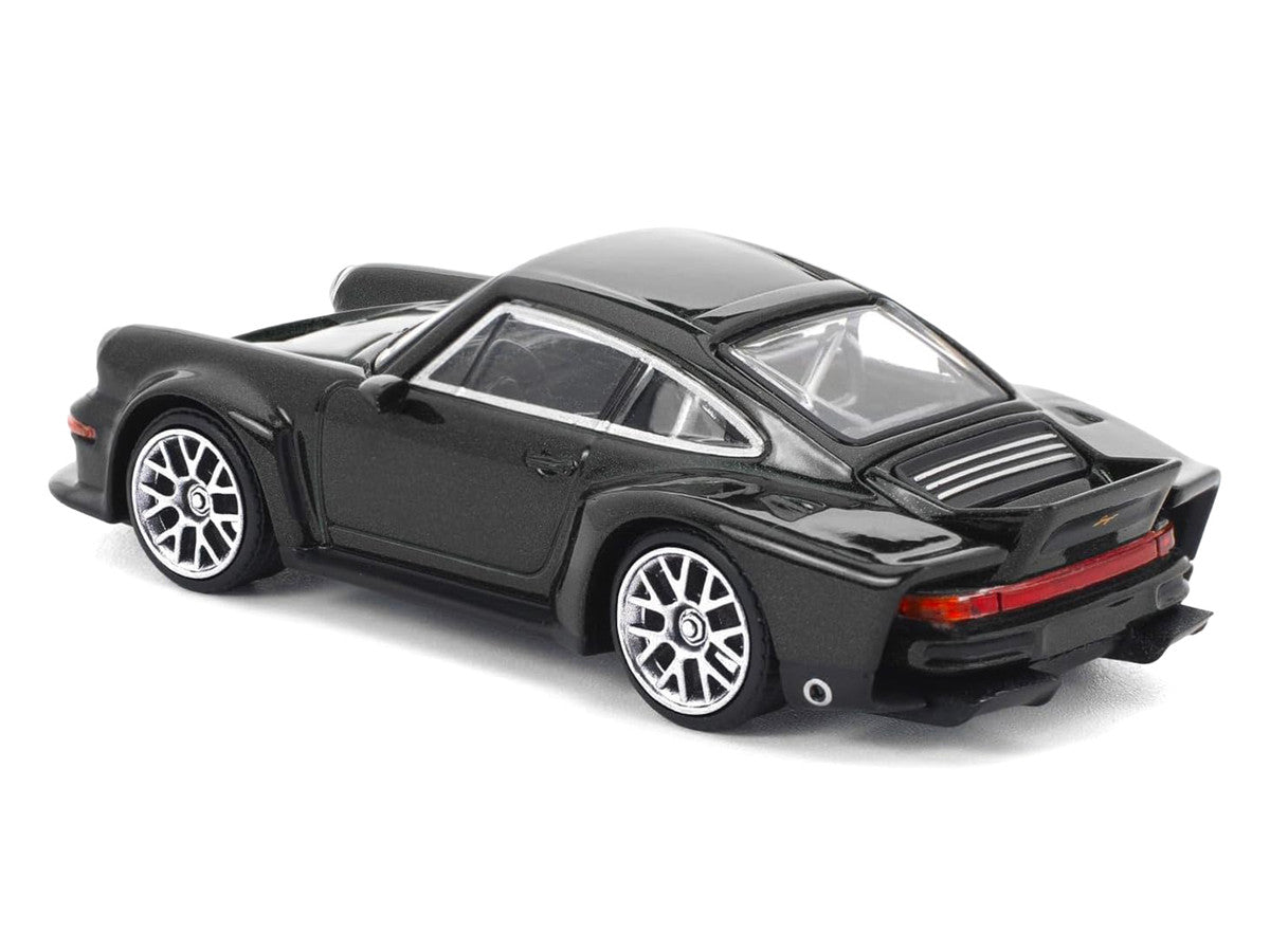 Singer DLS Turbo Black Metallic 1/64 Diecast Model Car by Pop Race Pop Race