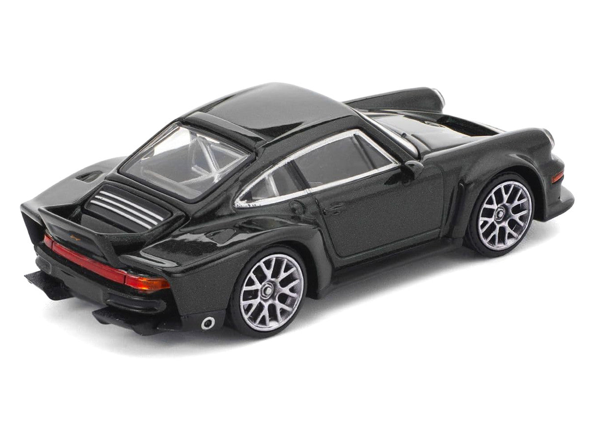 Singer DLS Turbo Black Metallic 1/64 Diecast Model Car by Pop Race Pop Race