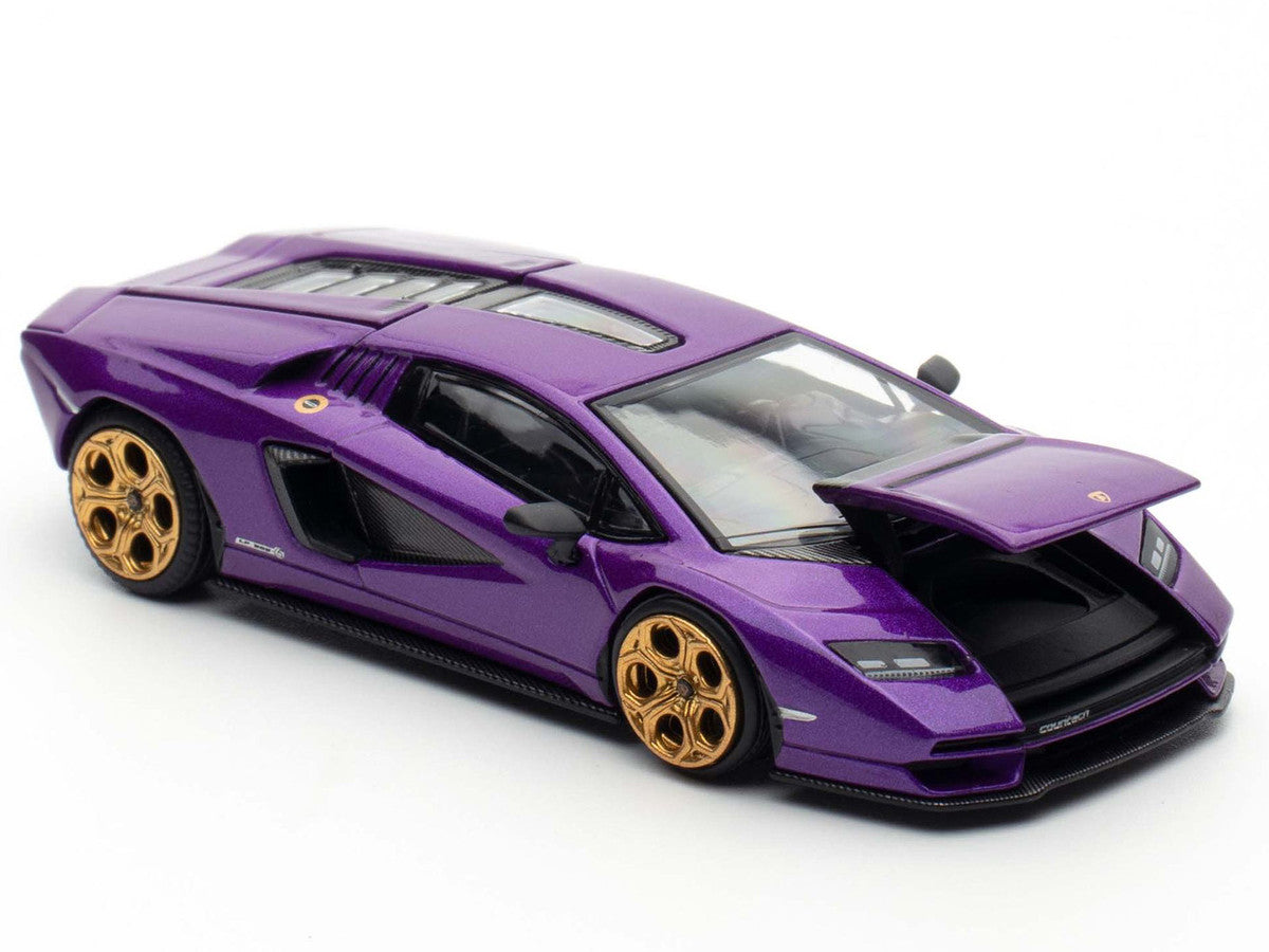 Lamborghini Countach LPI 800-4 Viola Pasifae Purple Metallic "Hong Kong Toycar Salon 2025" 1/64 Diecast Model Car by Pop Race Pop Race