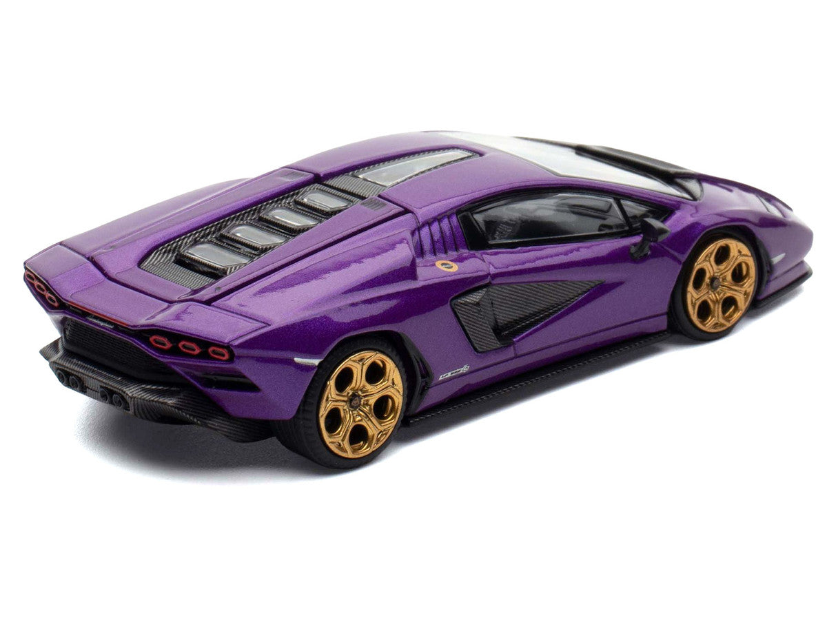 Lamborghini Countach LPI 800-4 Viola Pasifae Purple Metallic "Hong Kong Toycar Salon 2025" 1/64 Diecast Model Car by Pop Race Pop Race
