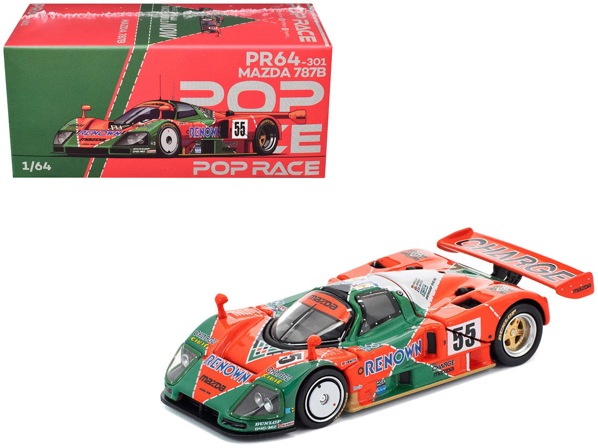 Mazda 787B #55 Johnny Herbert - Volker Weidler - Bertrand Gachot "Mazdaspeed" Winner "24 Hours of Le Mans" (1991) 1/64 Diecast Model Car by Pop Race Pop Race