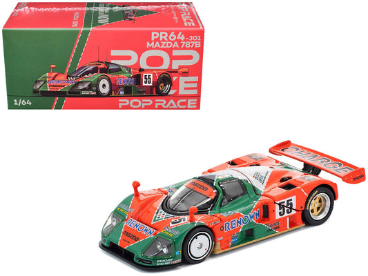Mazda 787B #55 Johnny Herbert - Volker Weidler - Bertrand Gachot "Mazdaspeed" Winner "24 Hours of Le Mans" (1991) 1/64 Diecast Model Car by Pop Race Pop Race