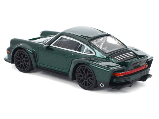 Singer DLS Turbo Green Metallic 1/64 Diecast Model Car by Pop Race Pop Race