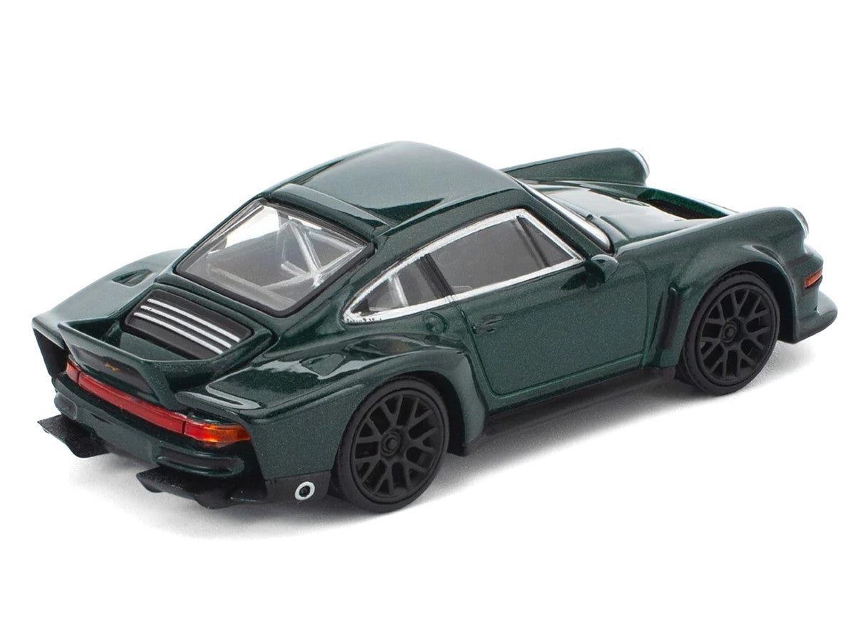 Singer DLS Turbo Green Metallic 1/64 Diecast Model Car by Pop Race Pop Race