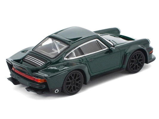 Singer DLS Turbo Green Metallic 1/64 Diecast Model Car by Pop Race Pop Race