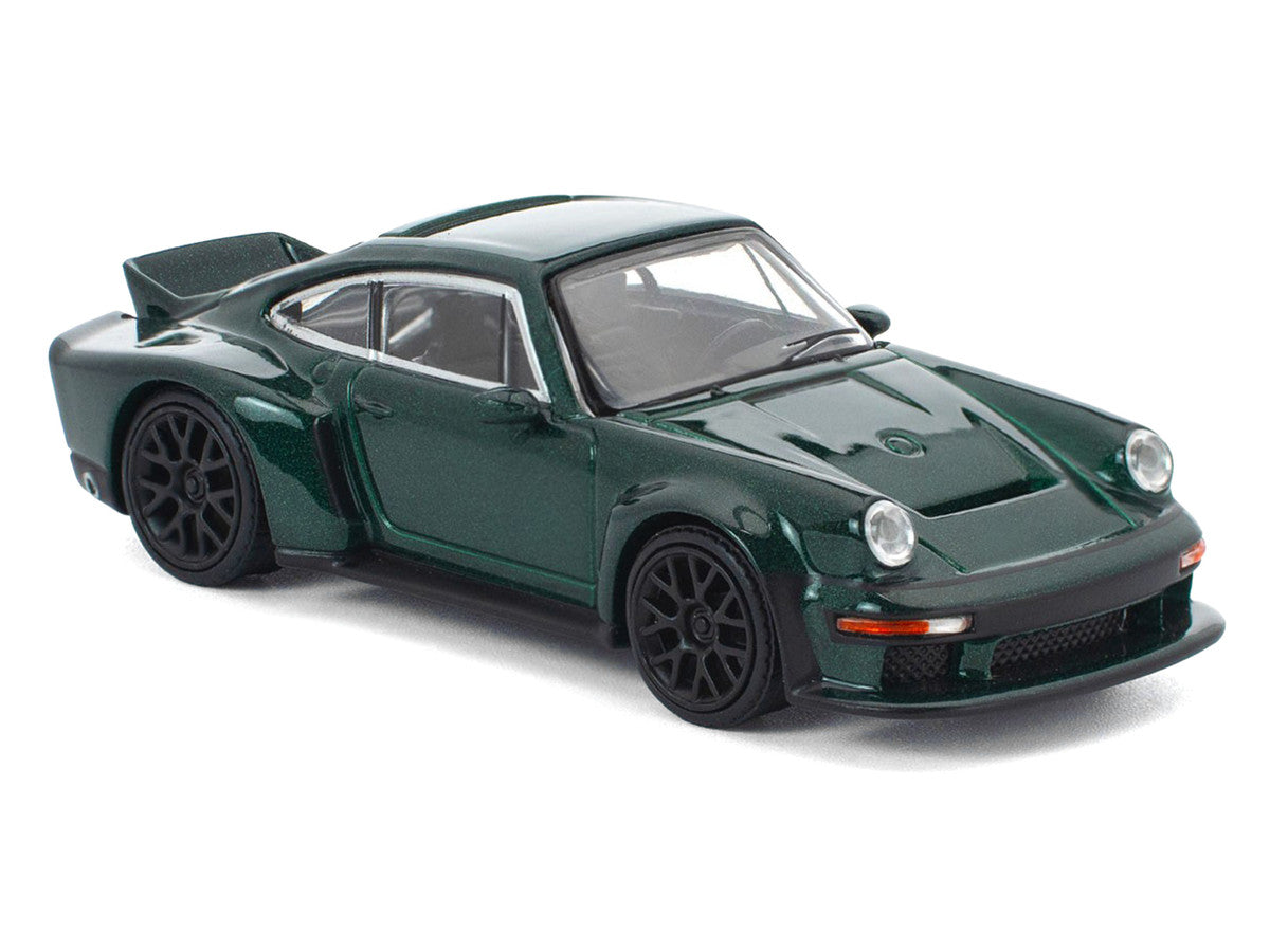 Singer DLS Turbo Green Metallic 1/64 Diecast Model Car by Pop Race Pop Race