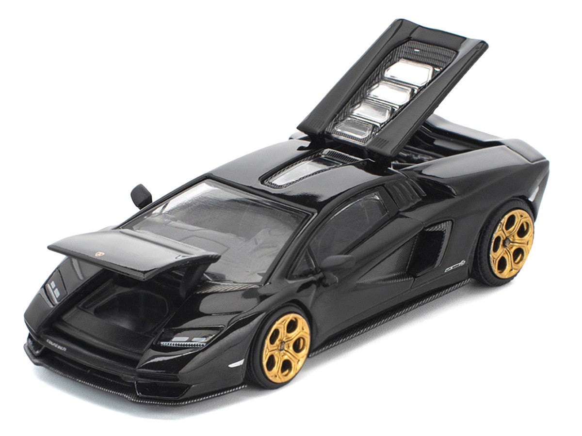 Lamborghini Countach LPI 800-4 Deep Black 1/64 Diecast Model Car by Pop Race Pop Race
