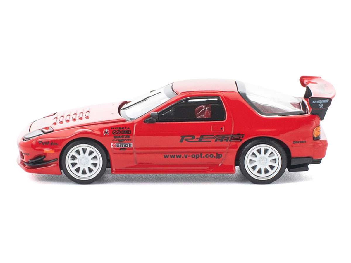Mazda RX7 (FC3S) RE Amemiya RHD (Right Hand Drive) Red Metallic 1/64 Diecast Model Car by Pop Race Pop Race