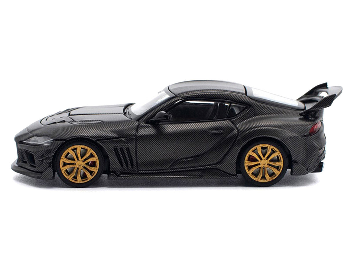Toyota DarwinPro 66G WBK Supra A90 Full Carbon 1/64 Diecast Model Car by Pop Race Pop Race