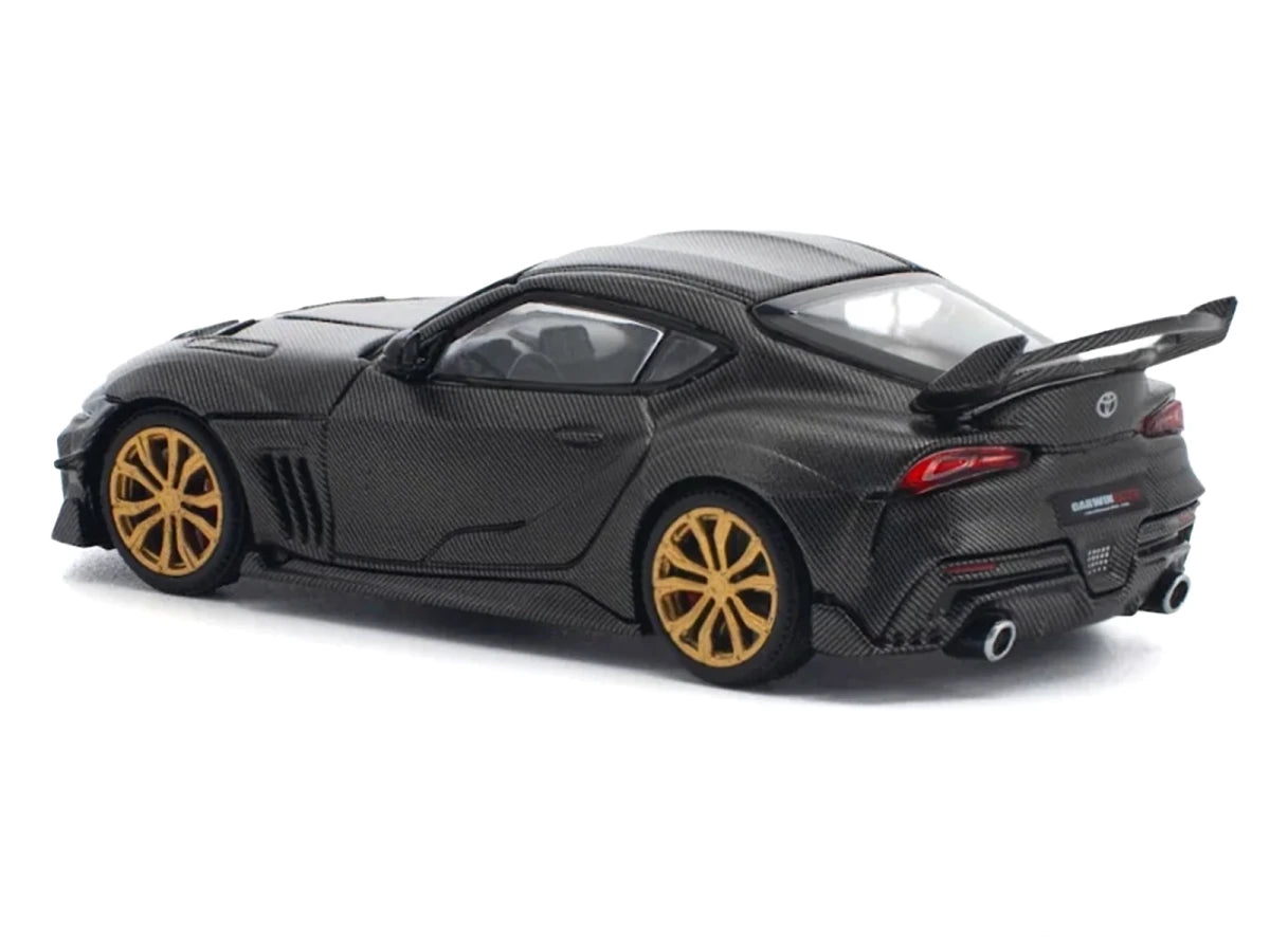 Toyota DarwinPro 66G WBK Supra A90 Full Carbon 1/64 Diecast Model Car by Pop Race Pop Race