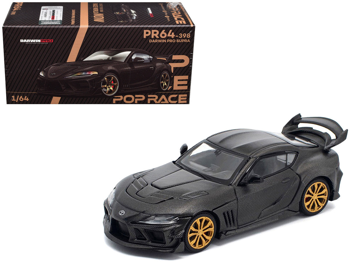 Toyota DarwinPro 66G WBK Supra A90 Full Carbon 1/64 Diecast Model Car by Pop Race Pop Race