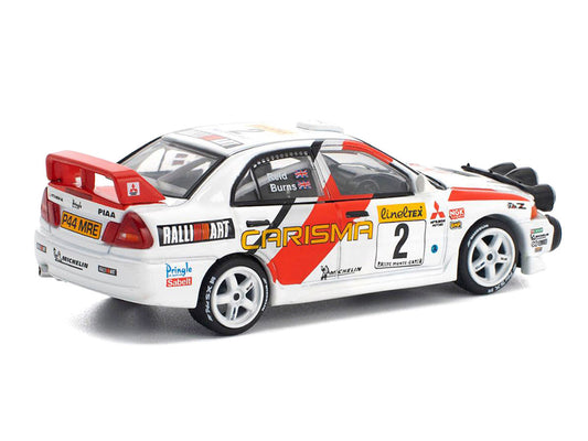 Mitsubishi Lancer Evolution IV RHD (Right Hand Drive) #2 Richard Burns - Robert Reid "Monte Carlo Rally" (1998) 1/64 Diecast Model Car by Pop Race Pop Race