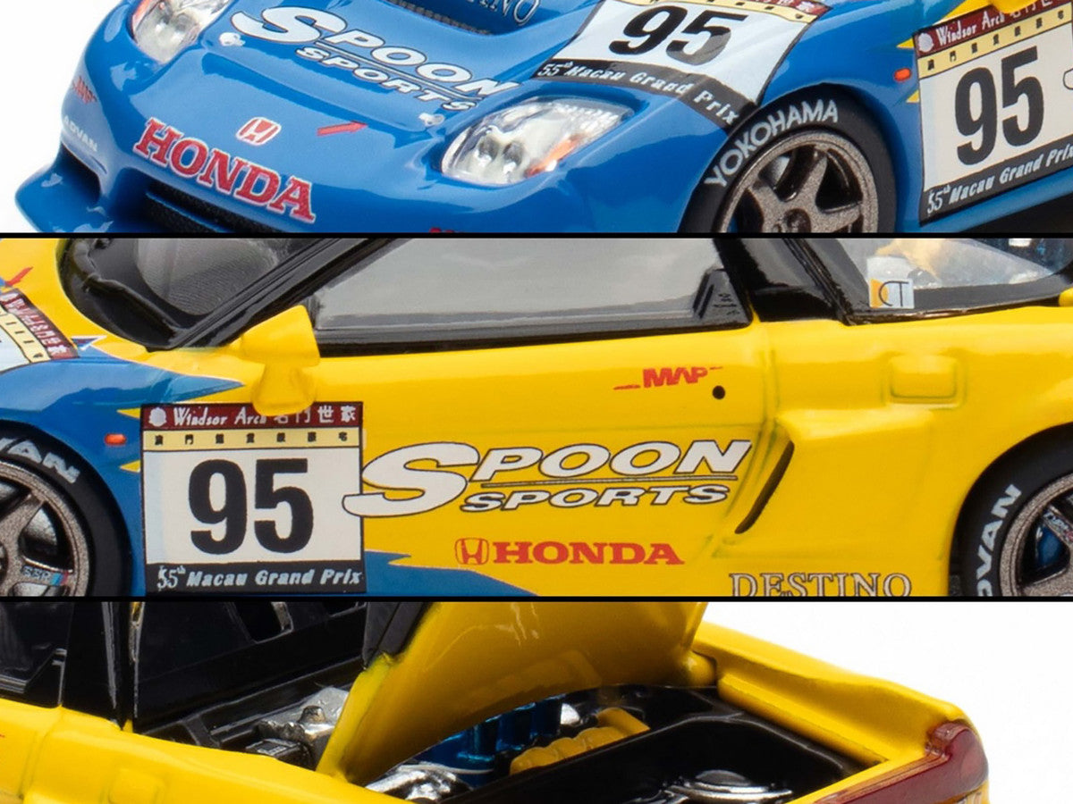 Honda NSX-R GT RHD (Right Hand Drive) #95 Spoon Sports "Macau Cup" "Tokyo Auto Salon - Hong Kong 2025" 1/64 Diecast Model Car by Pop Race Pop Race