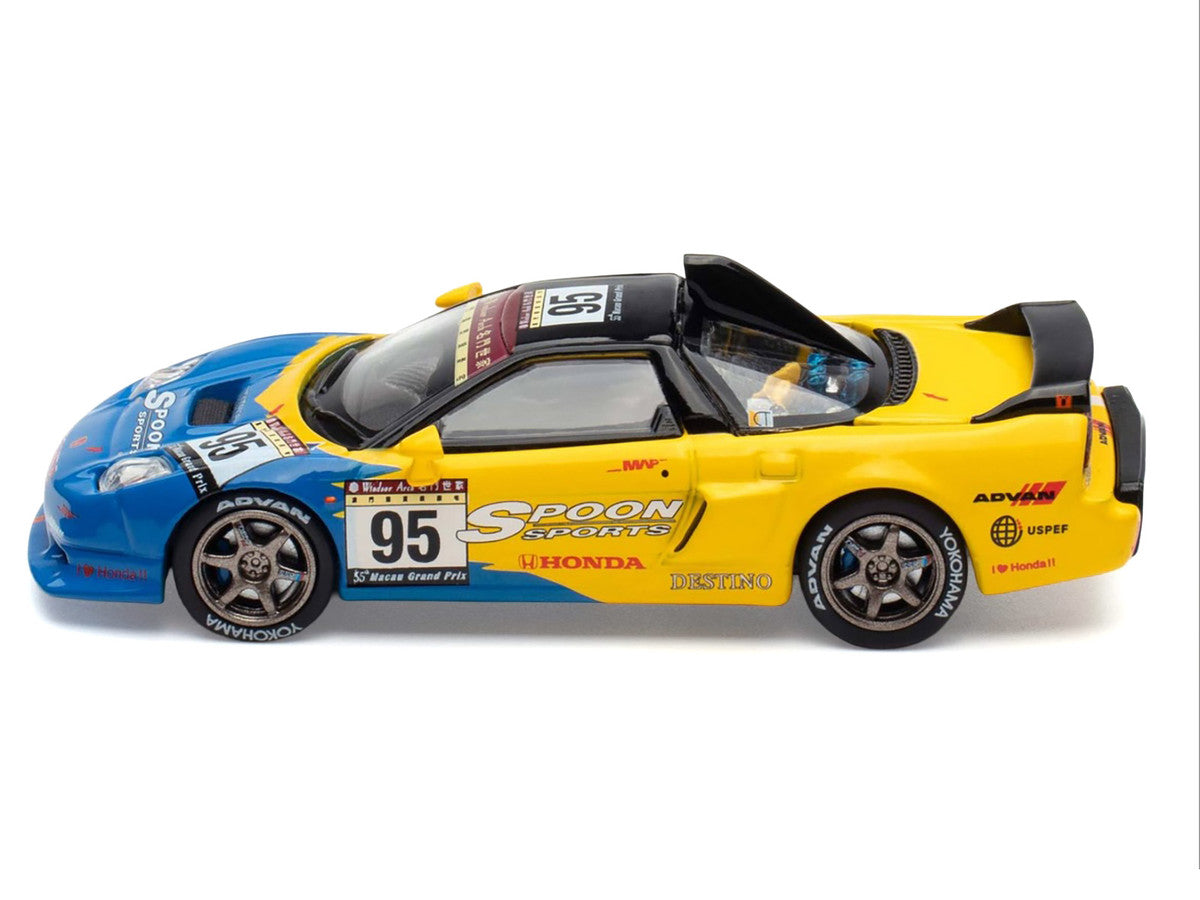 Honda NSX-R GT RHD (Right Hand Drive) #95 Spoon Sports "Macau Cup" "Tokyo Auto Salon - Hong Kong 2025" 1/64 Diecast Model Car by Pop Race-1