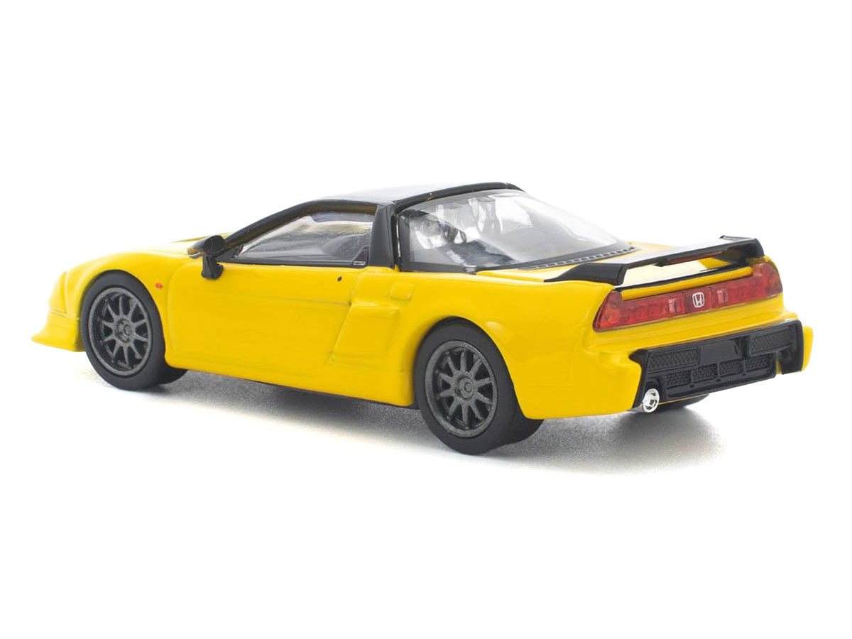 Honda NSX-R RHD (Right Hand Drive) Custom Yellow with Black Top 1/64 Diecast Model Car by Pop Race Pop Race