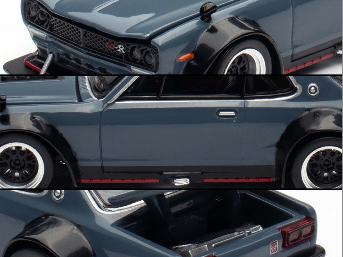 Skyline GT-R V8 Drift "Hakosuka" RHD (Right Hand Drive) Gray "Tokyo Auto Salon Hong Kong 2025" Special Edition 1/64 Diecast Model Car by Pop Race Pop Race