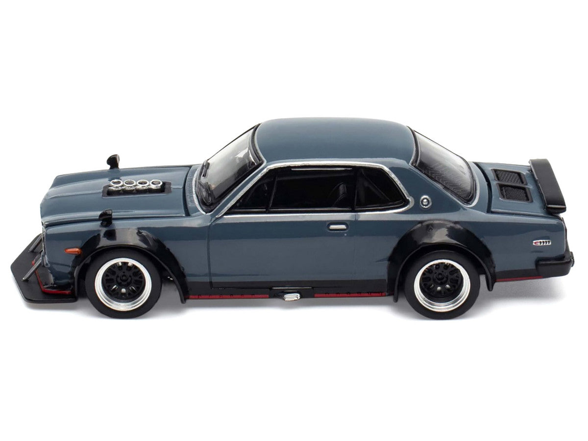Skyline GT-R V8 Drift "Hakosuka" RHD (Right Hand Drive) Gray "Tokyo Auto Salon Hong Kong 2025" Special Edition 1/64 Diecast Model Car by Pop Race Pop Race