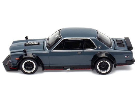 Skyline GT-R V8 Drift "Hakosuka" RHD (Right Hand Drive) Gray "Tokyo Auto Salon Hong Kong 2025" Special Edition 1/64 Diecast Model Car by Pop Race Pop Race