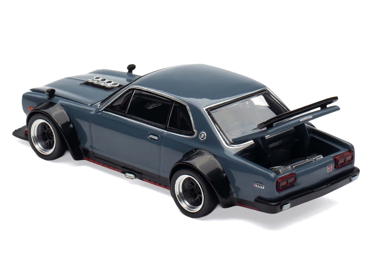 Skyline GT-R V8 Drift "Hakosuka" RHD (Right Hand Drive) Gray "Tokyo Auto Salon Hong Kong 2025" Special Edition 1/64 Diecast Model Car by Pop Race Pop Race