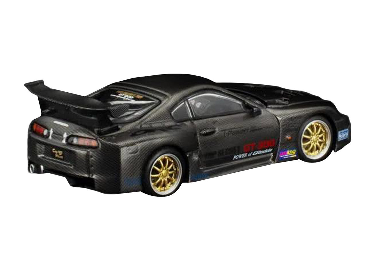 Toyota Supra "Top Secret" GT300 RHD (Right Hand Drive) Black Carbon "Thailand Diecast Expo 2026" 1/64 Diecast Model Car by Pop Race Pop Race