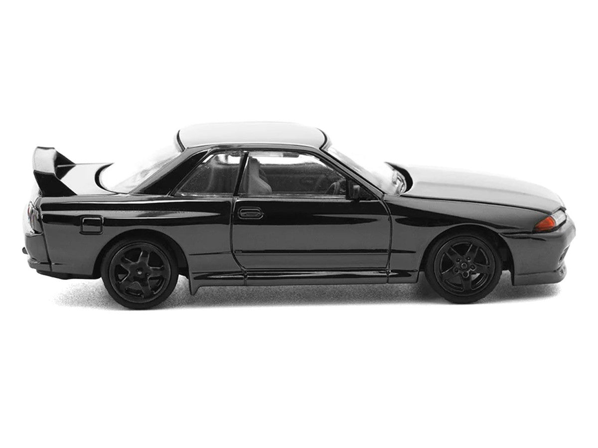 GTR R32 RHD (Right Hand Drive) Dark Chrome "The Dark Chrome Series" 1/64 Die Cast Model Car by Pop Race Pop Race