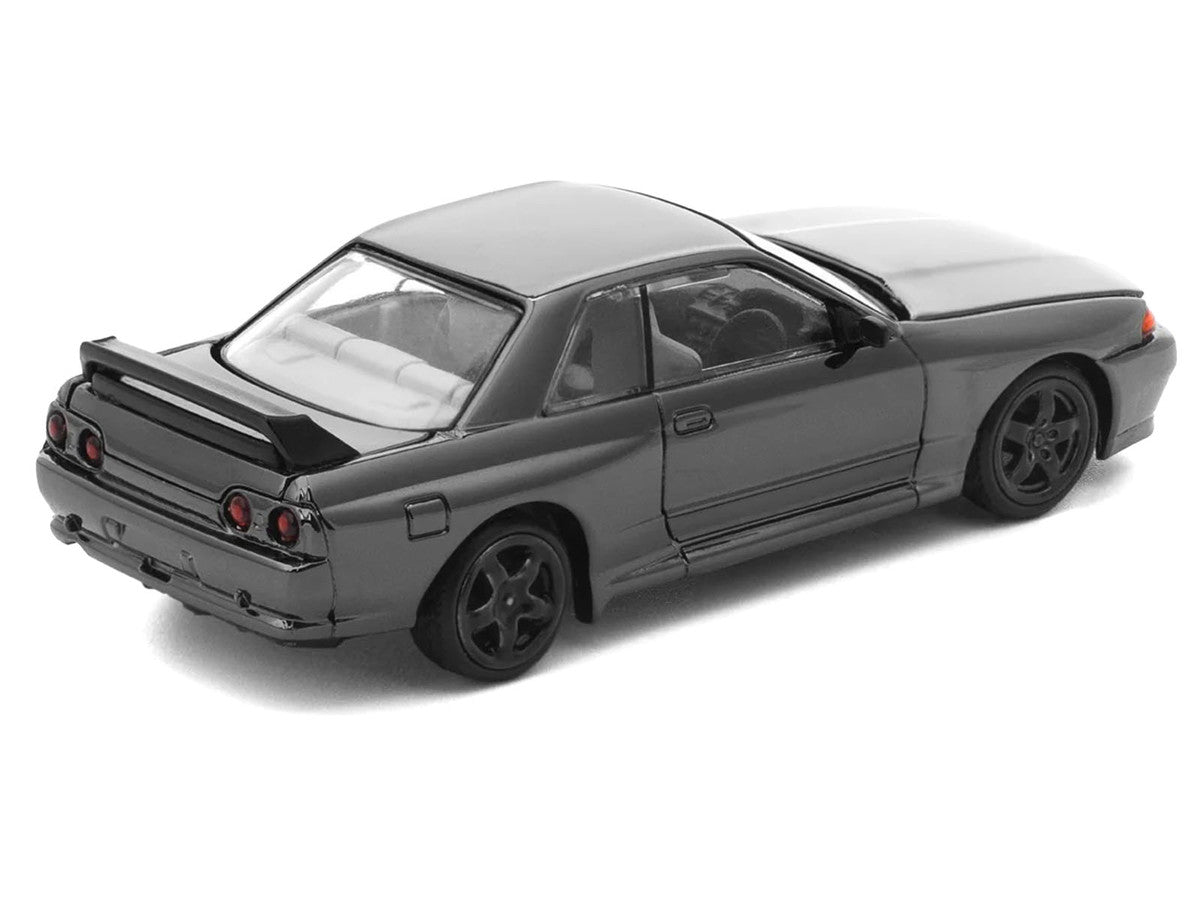 GTR R32 RHD (Right Hand Drive) Dark Chrome "The Dark Chrome Series" 1/64 Die Cast Model Car by Pop Race Pop Race
