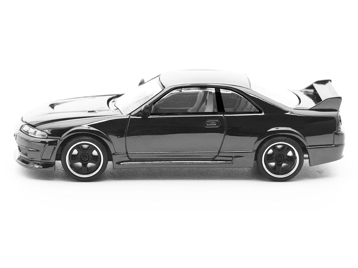 GTR R33 400R RHD (Right Hand Drive) Dark Chrome "The Dark Chrome Series" 1/64 Diecast Model Car by Pop Race Pop Race