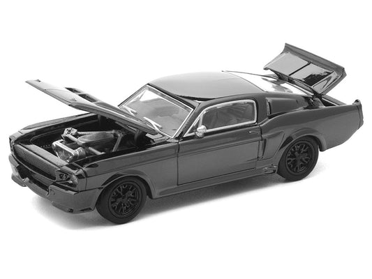 Shelby Mustang GT500 Dark Chrome "The Dark Chrome Series" 1/64 Die Cast Model Car by Pop Race Pop Race
