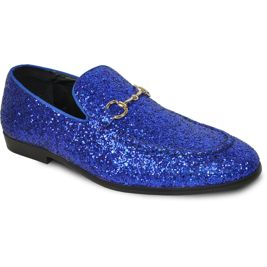 "Bravo" Blue Glitter Tuxedo & Prom Shoes Tux-USA