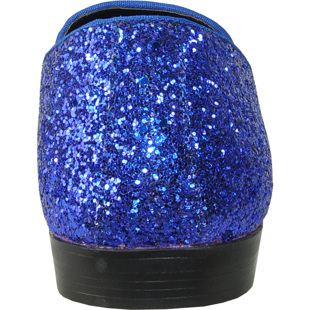 "Bravo" Blue Glitter Tuxedo & Prom Shoes Tux-USA