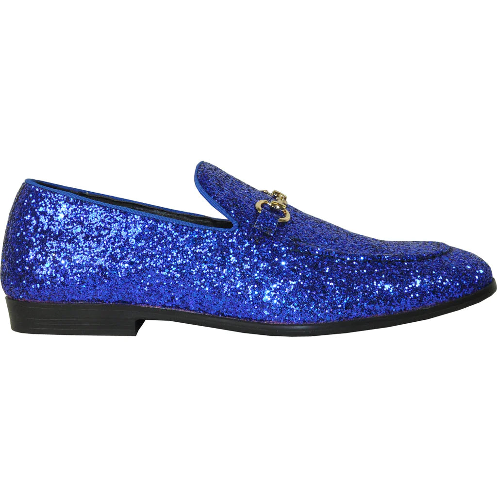 "Bravo" Blue Glitter Tuxedo & Prom Shoes Tux-USA