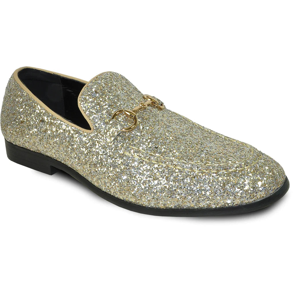 "Bravo" Gold Glitter Tuxedo & Prom Shoes Tux-USA