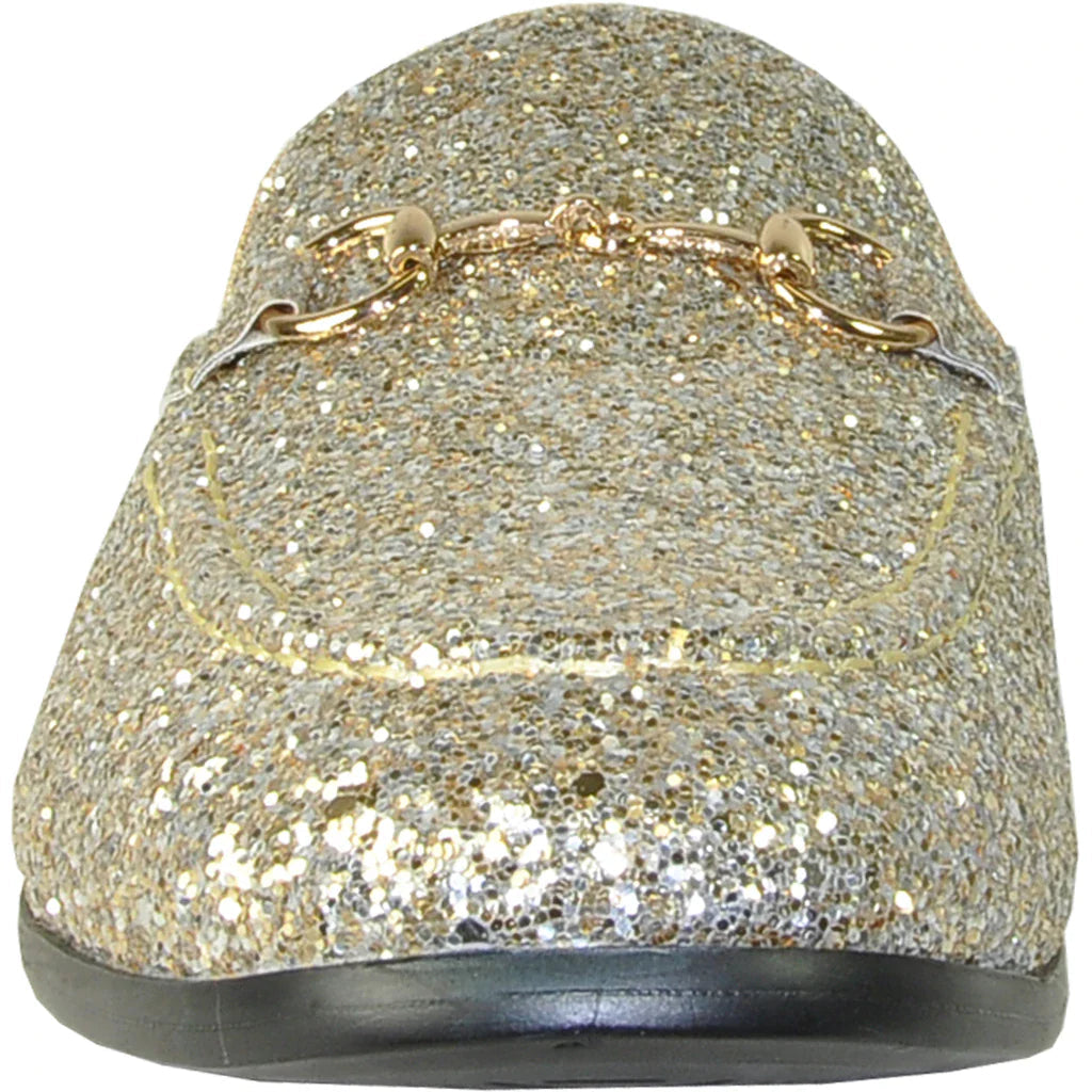 "Bravo" Gold Glitter Tuxedo & Prom Shoes Tux-USA