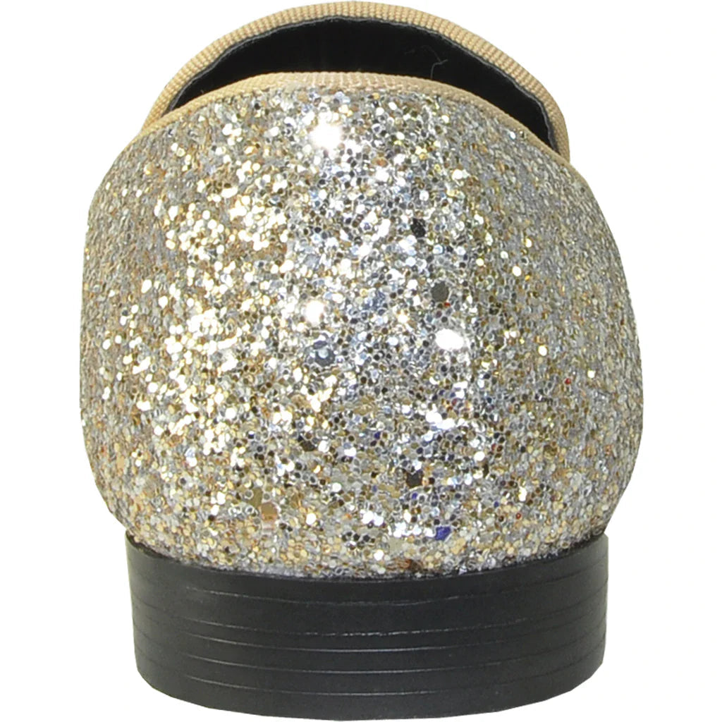 "Bravo" Gold Glitter Tuxedo & Prom Shoes Tux-USA
