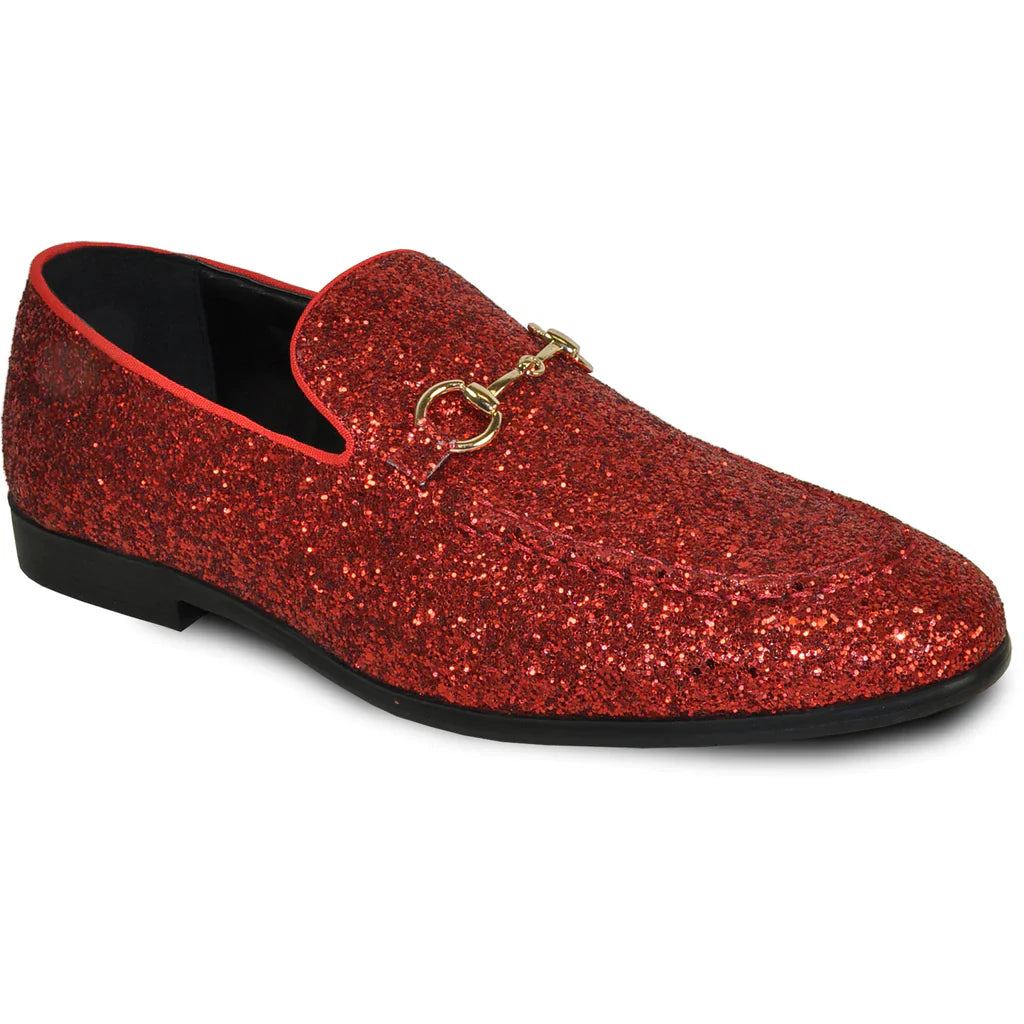 "Bravo" Red Glitter Tuxedo & Prom Shoes Tux-USA